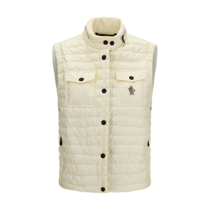 Moncler Grenoble Beige Polyamide Ermeløs Jakke