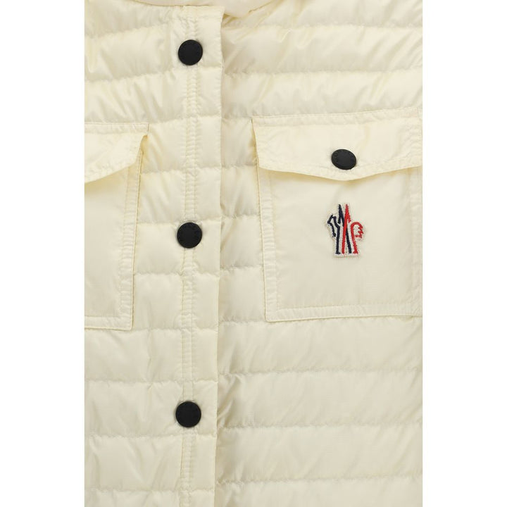 Moncler Grenoble Beige Polyamide Ermeløs Jakke