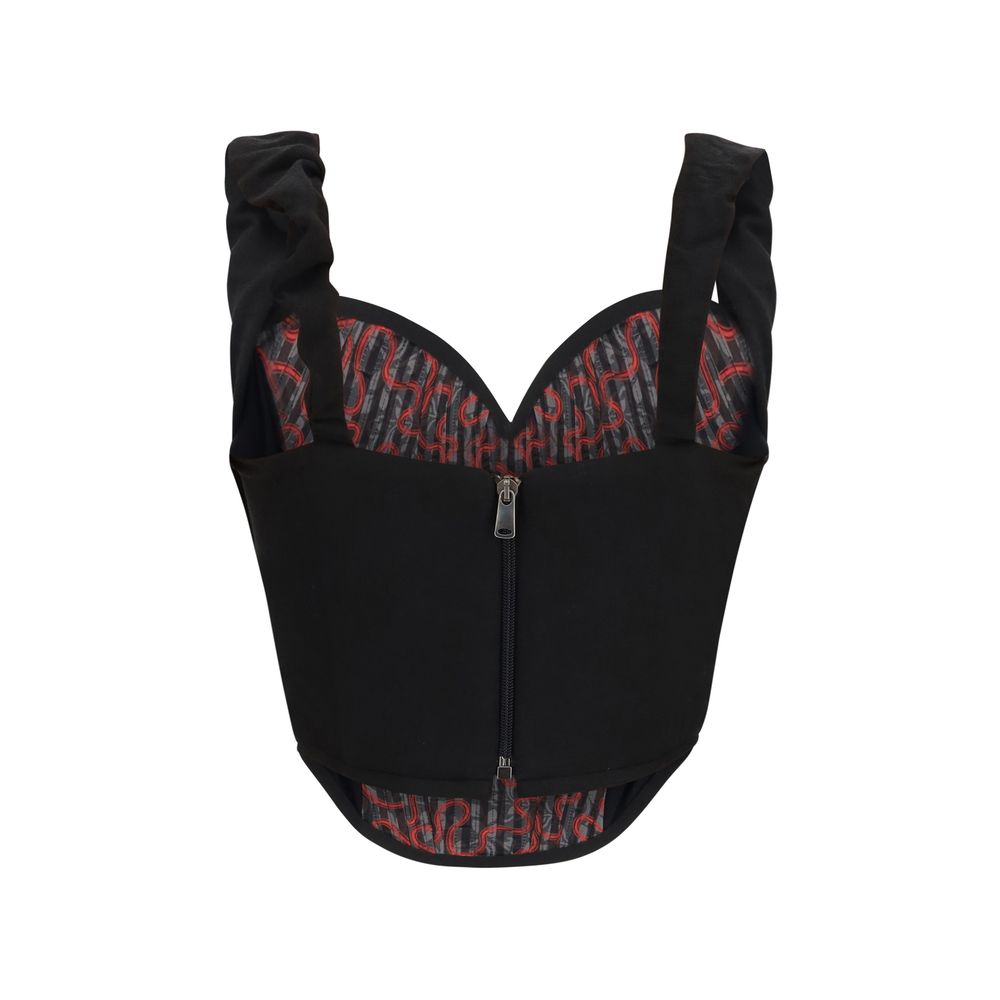 Black Polyester Blouse