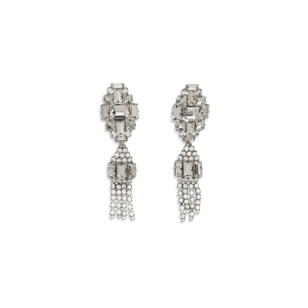 Silver Metal Earrings