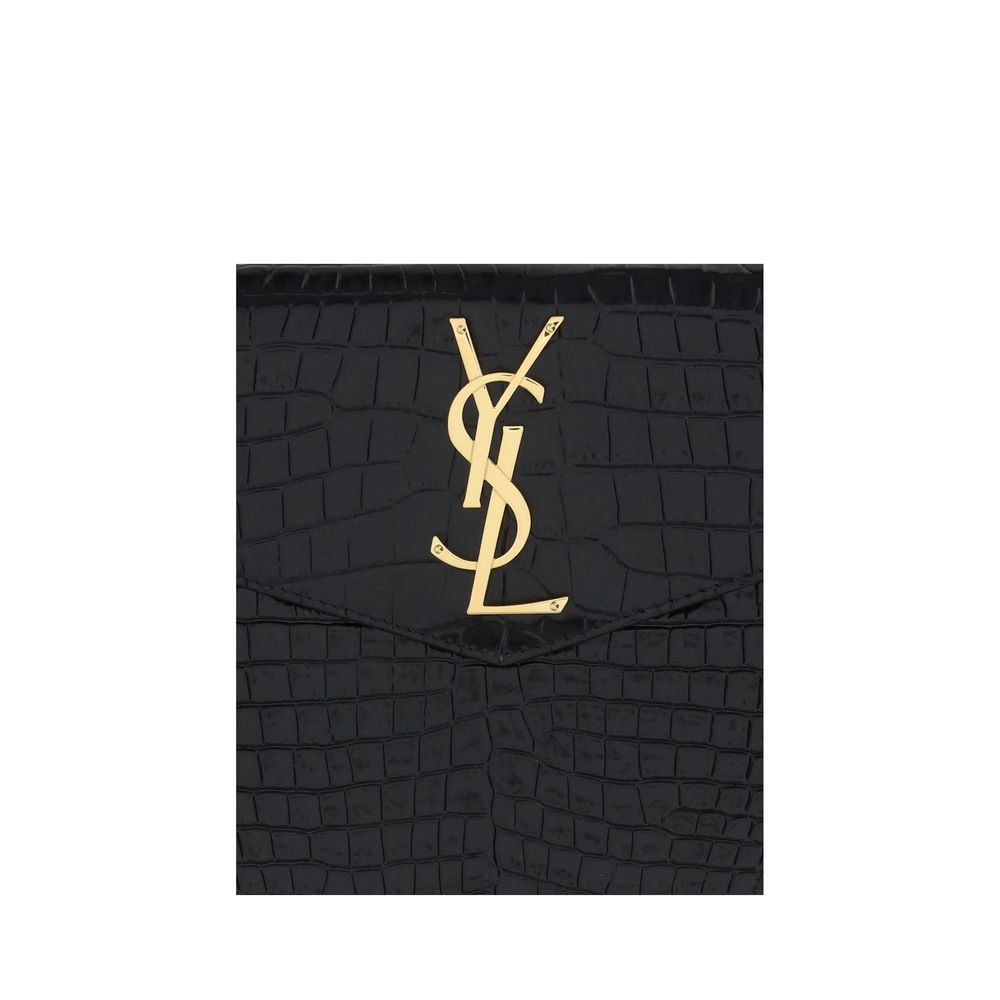 Saint Laurent svarte kalveskinn Bos Taurus-tilbehør