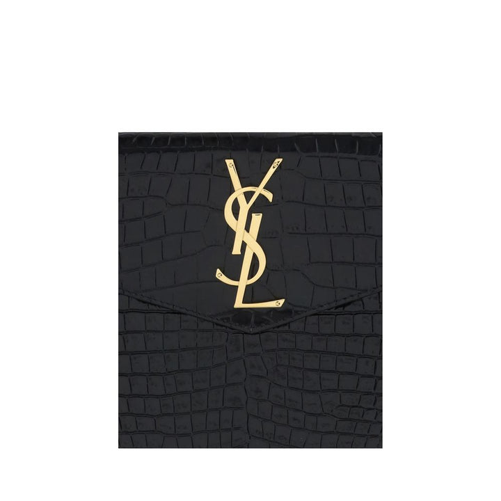 Saint Laurent svarte kalveskinn Bos Taurus-tilbehør