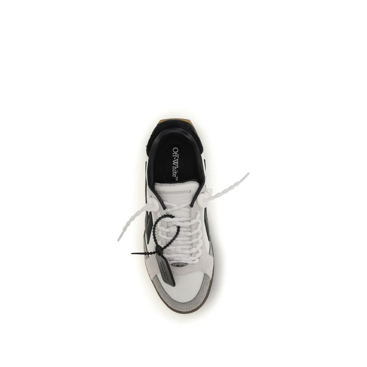 Off-White Flerfarget Kalveskinn Bos Taurus Lave Joggesko