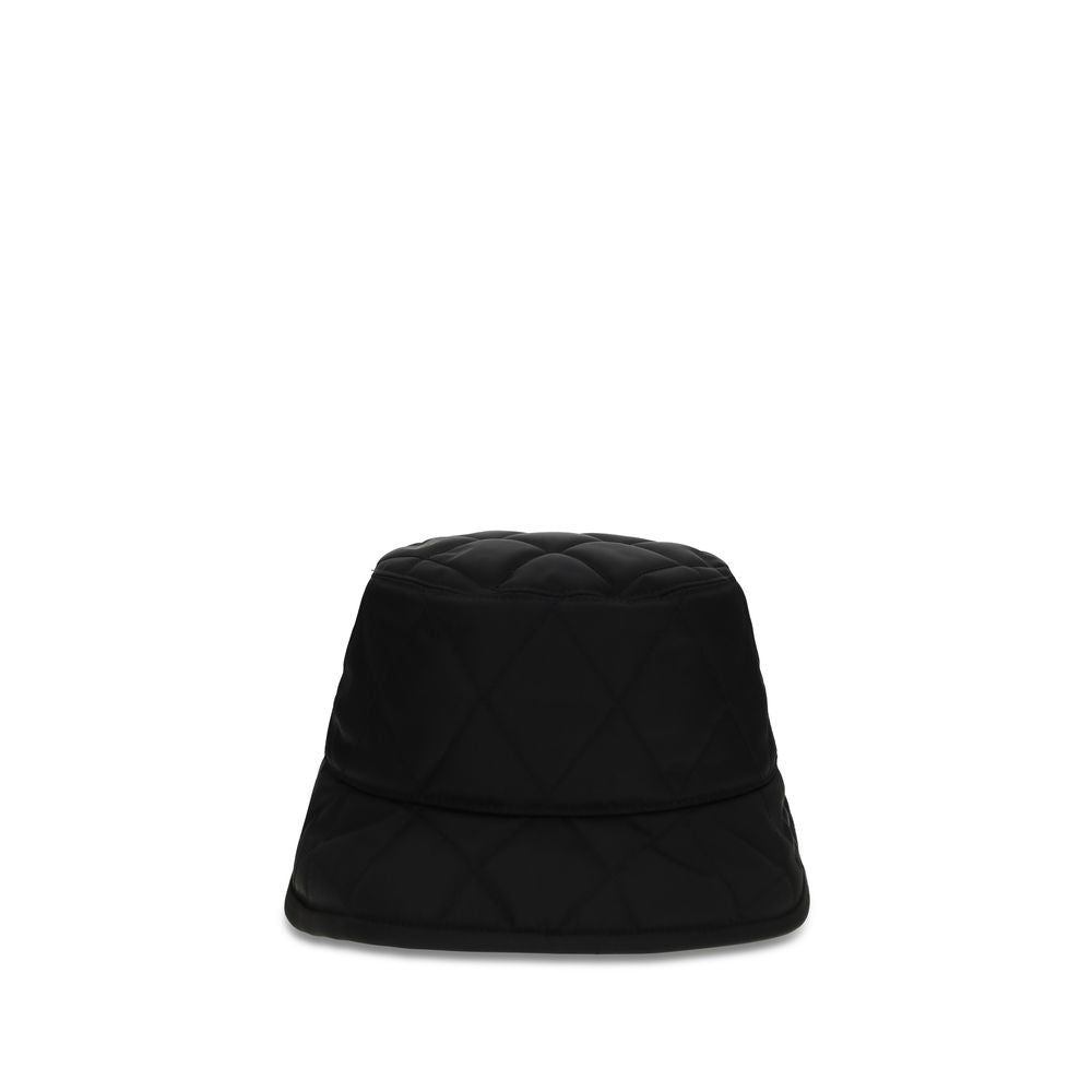 Burberry sort bøttehatt i polyamid
