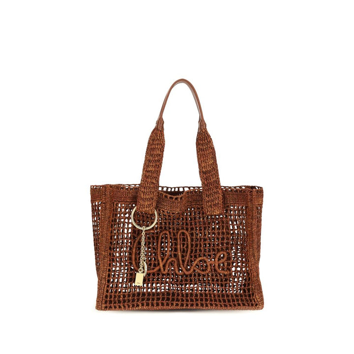 Chloé Brown skulderveske i rafia