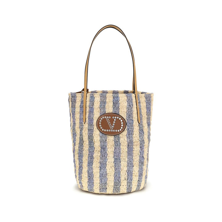 Valentino Garavani Blå Veske i Raffia