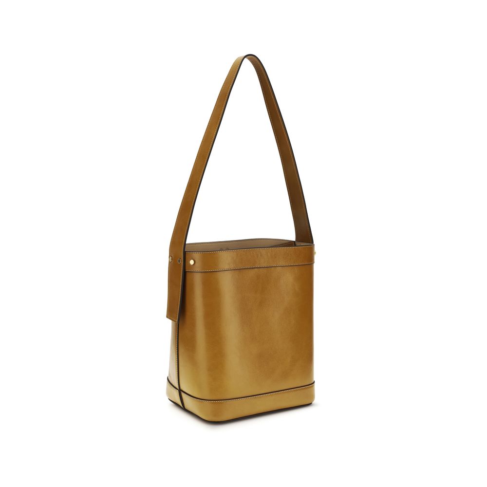 Versace Brown Calf Leather Bos Taurus Bag