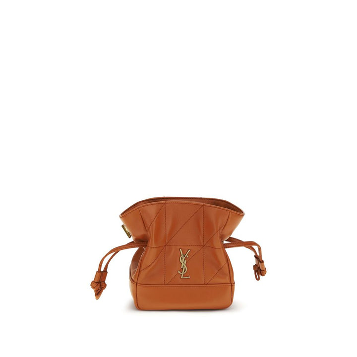 Saint Laurent Oransje Lammeskinn Ovis Aries Aries Clutchveske