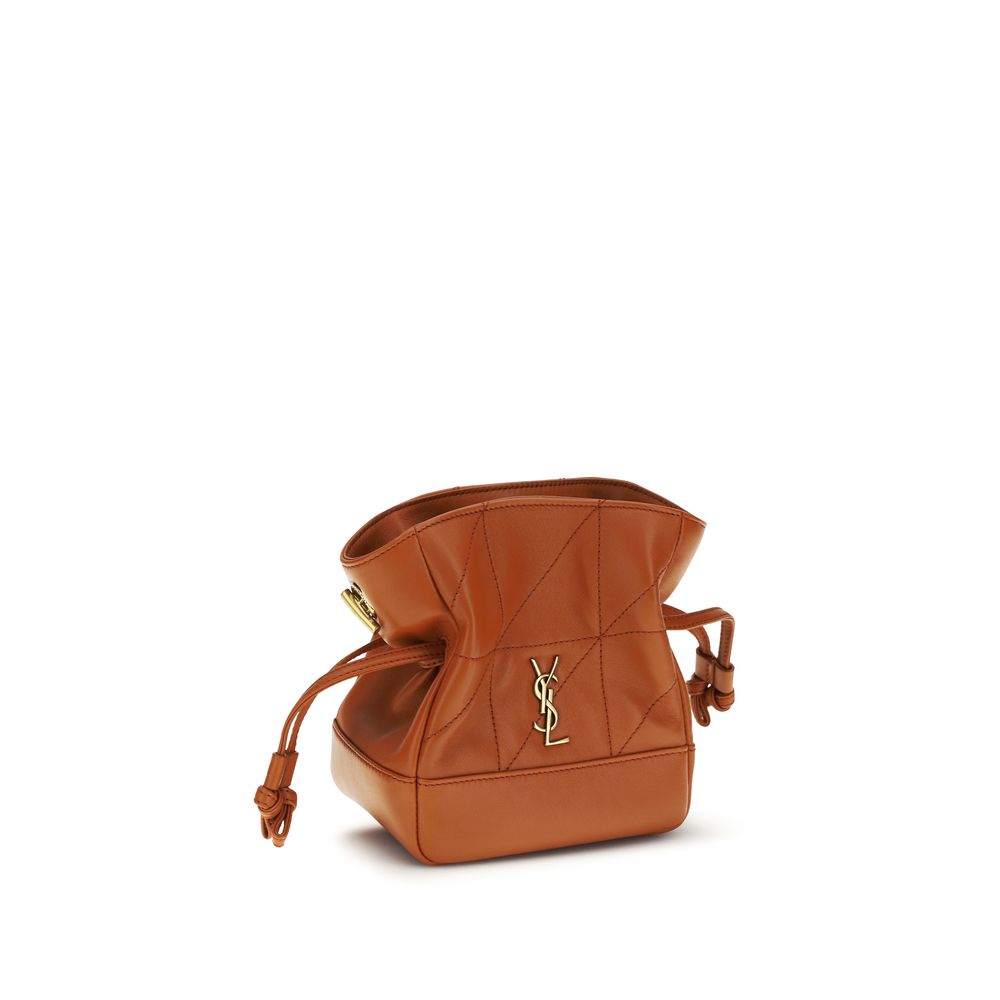 Saint Laurent Oransje Lammeskinn Ovis Aries Aries Clutchveske