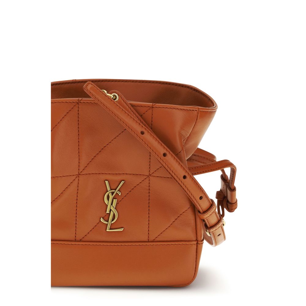 Saint Laurent Oransje Lammeskinn Ovis Aries Aries Clutchveske