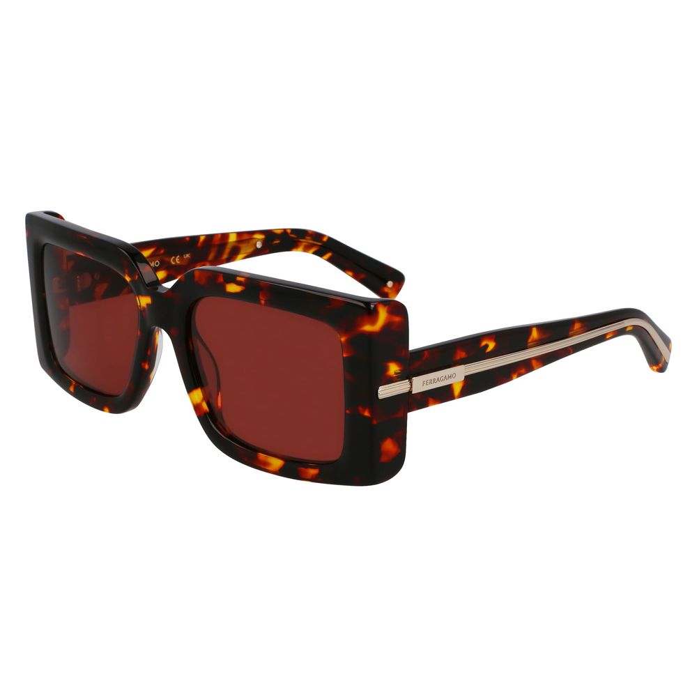 Gafas de sol Ferragamo de acetato marrón