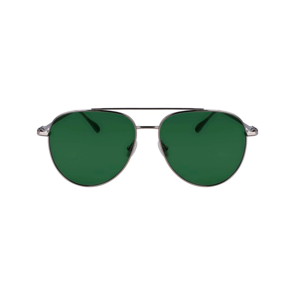 Gafas de sol Ferragamo de metal gris