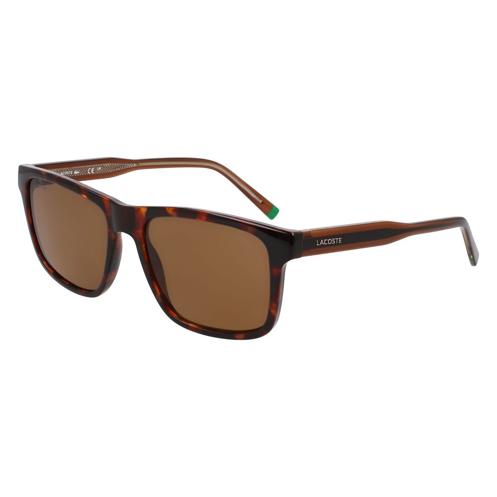 Lacoste brune solbriller i injisert materiale