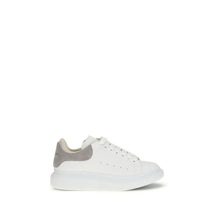 Alexander McQueen hvite kalveskinn sneakers