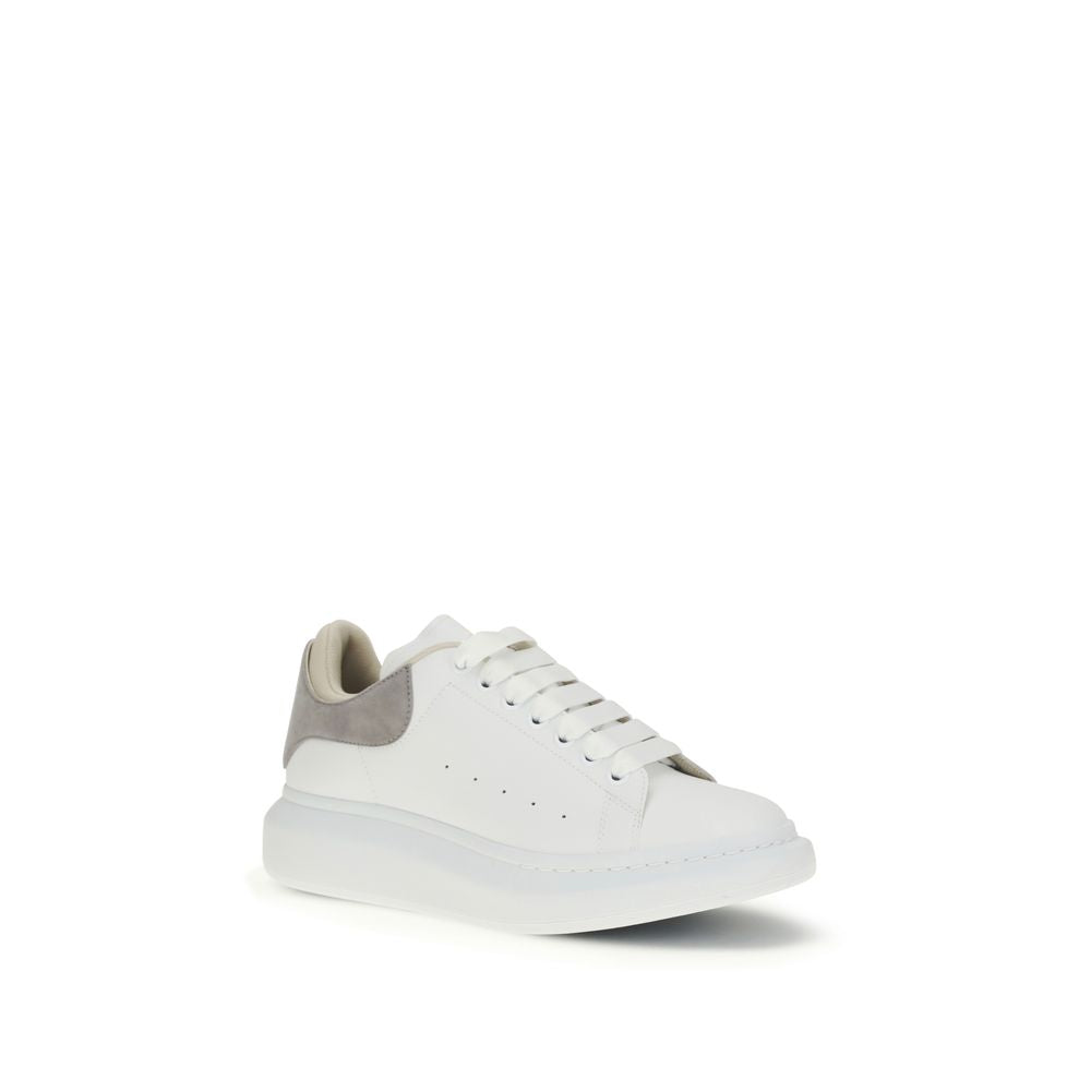 Alexander McQueen hvite kalveskinn sneakers