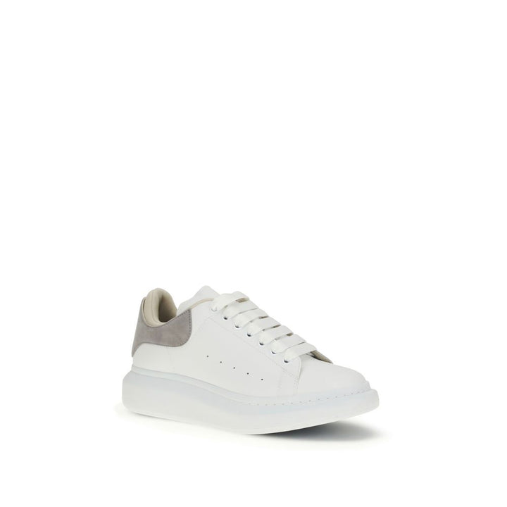 Alexander McQueen hvite kalveskinn sneakers