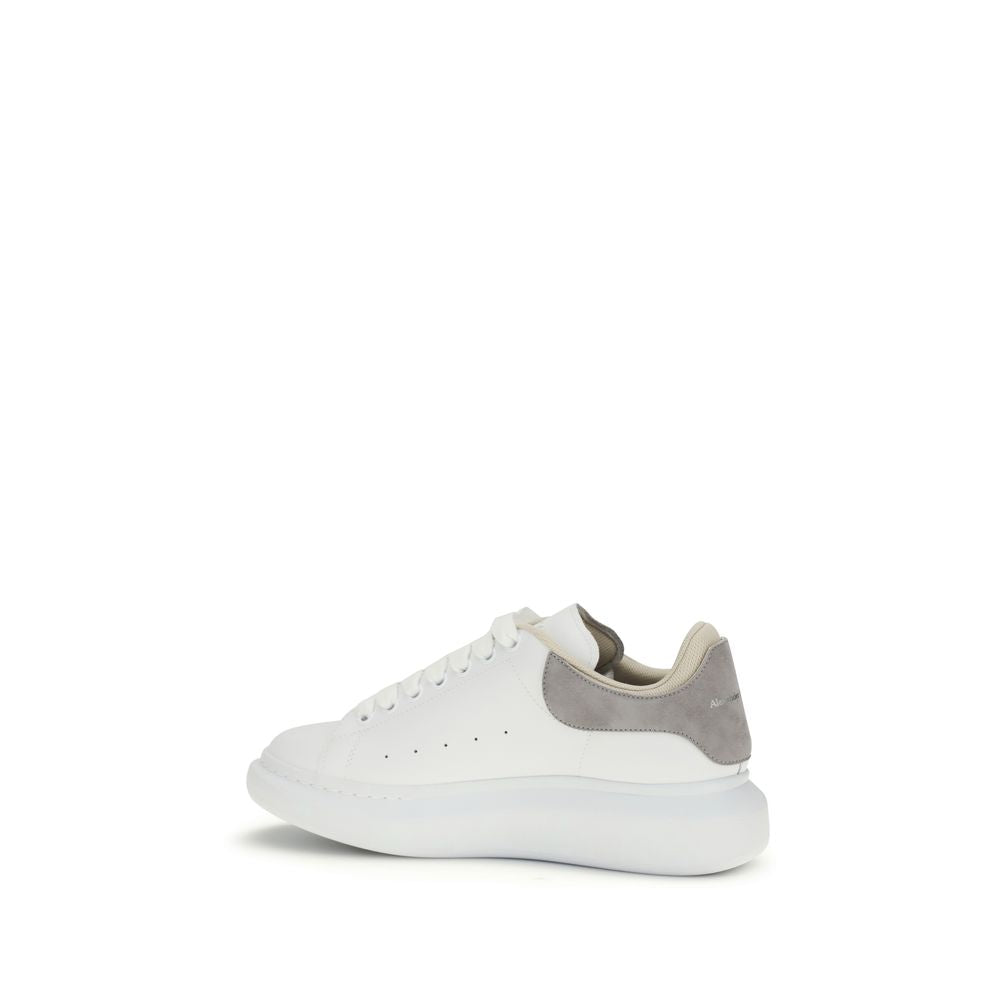 Alexander McQueen hvite kalveskinn sneakers