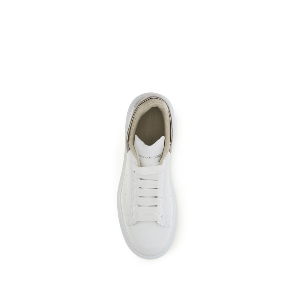 Alexander McQueen hvite kalveskinn sneakers