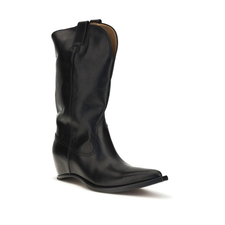 Maison Margiela Black Calf Leather Bos Taurus-støvler