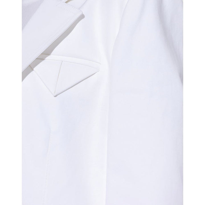 Bottega Veneta hvit blazer i bomull