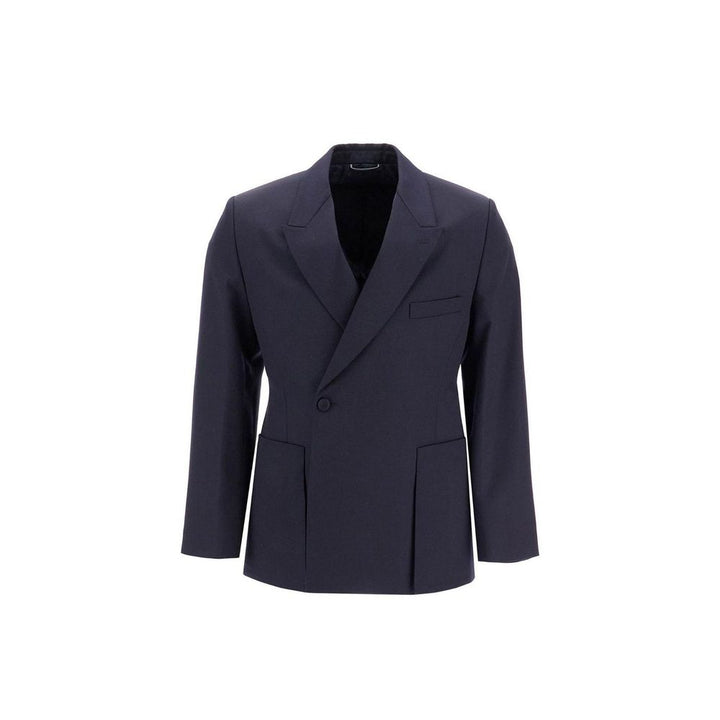 Dior blå blazer i ren ny ull