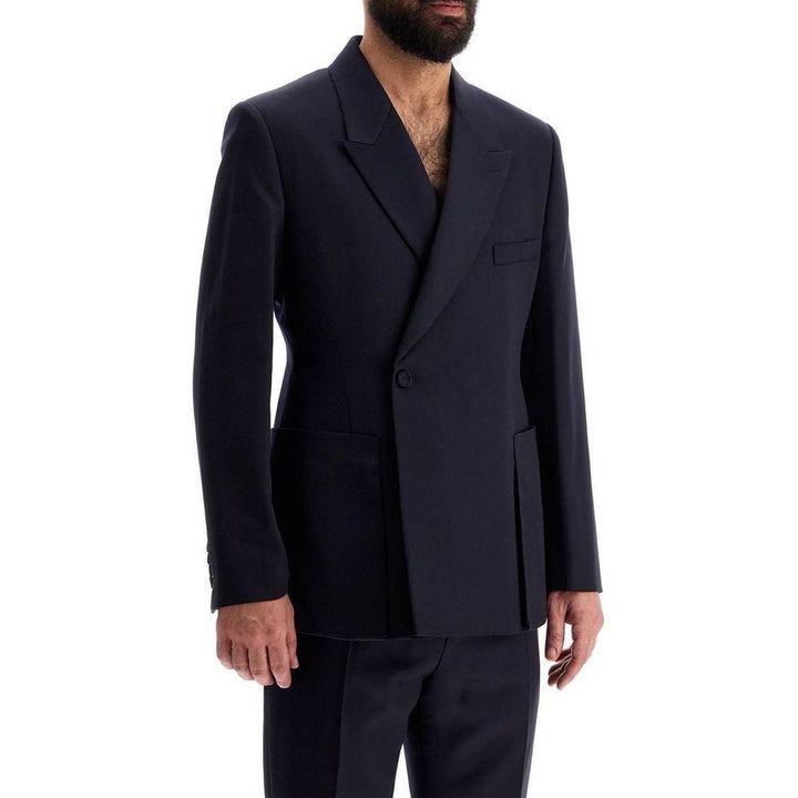 Dior blå blazer i ren ny ull