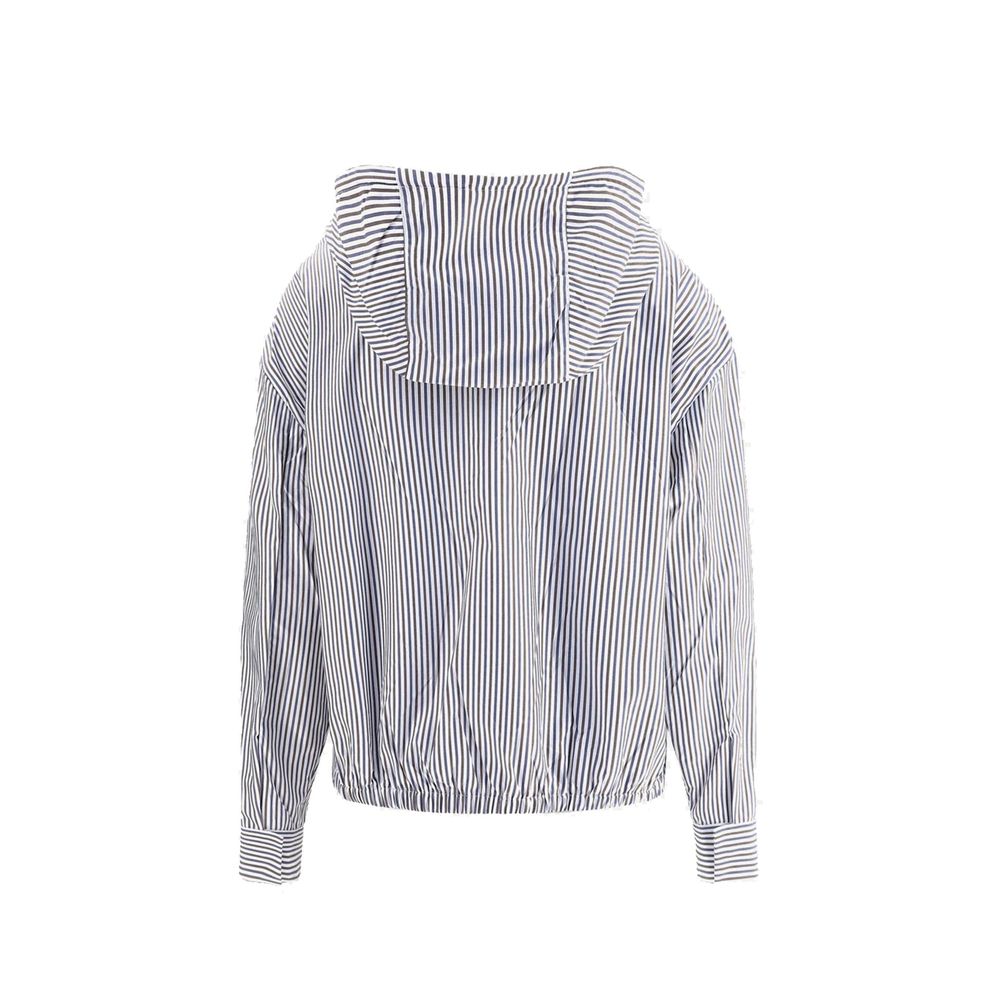 Bomber de poliamida azul Prada