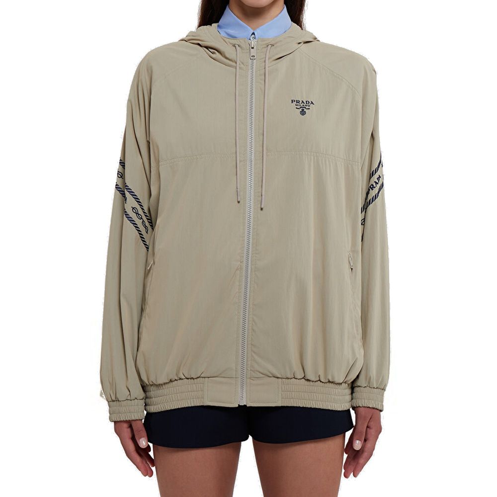 Chaqueta Prada de algodón beige