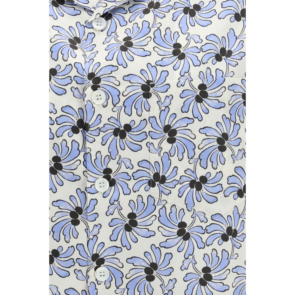 Camisa Prada de algodón con estampado multicolor