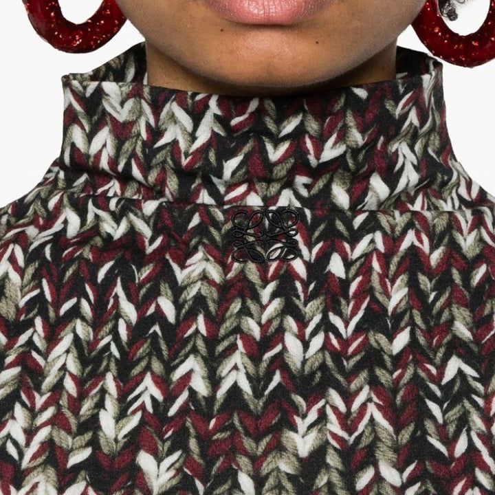 Loewe Bicolor bomull langermet T-skjorte
