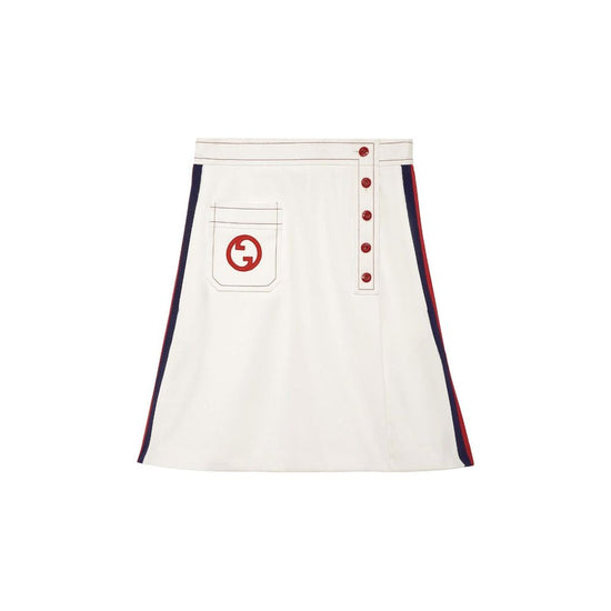 Gucci White Polyester Mini Skirt
