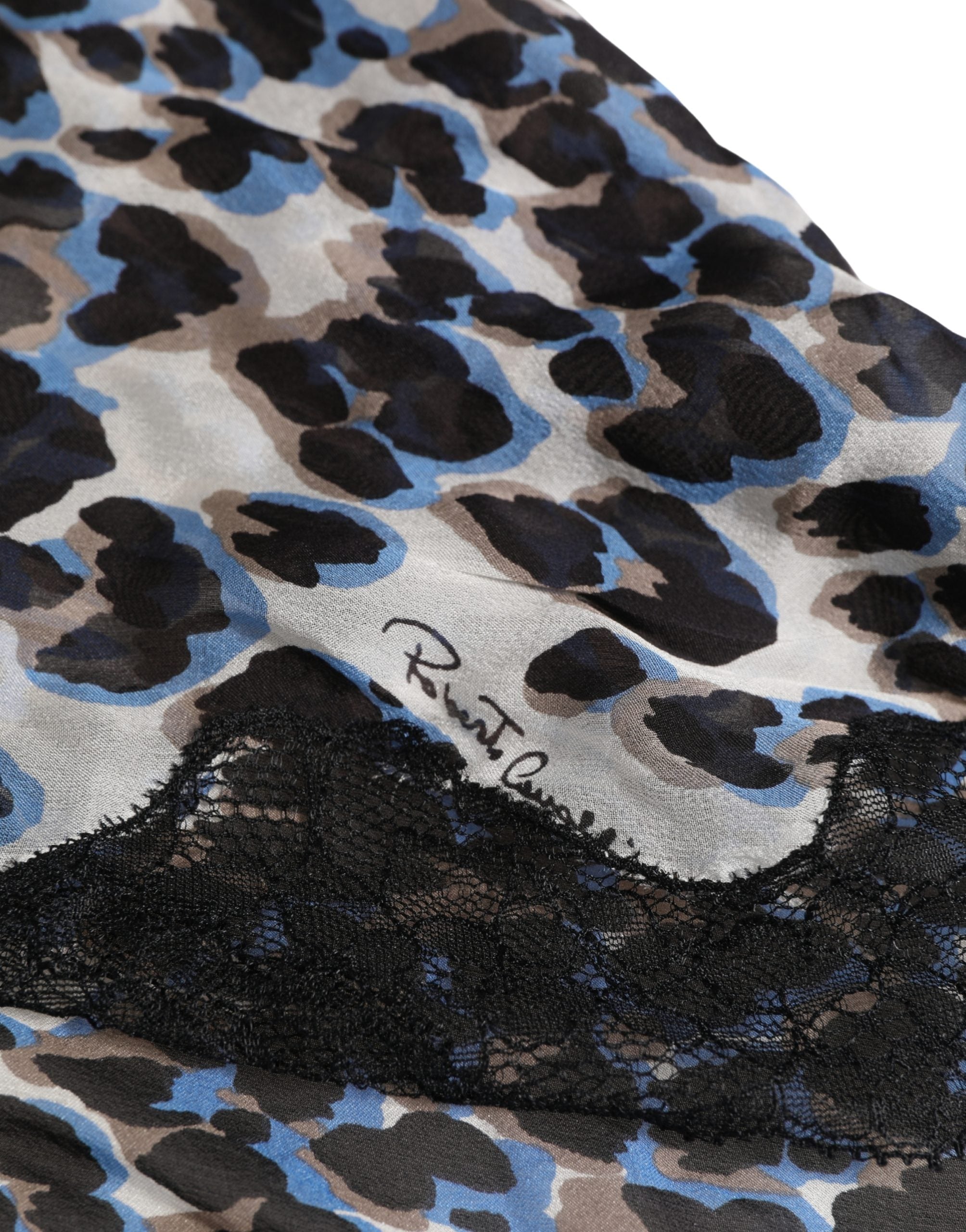Roberto Cavalli Flerfarget Leopard Babydoll Undertøy