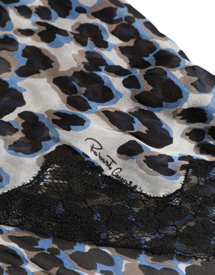 Roberto Cavalli Flerfarget Leopard Babydoll Undertøy