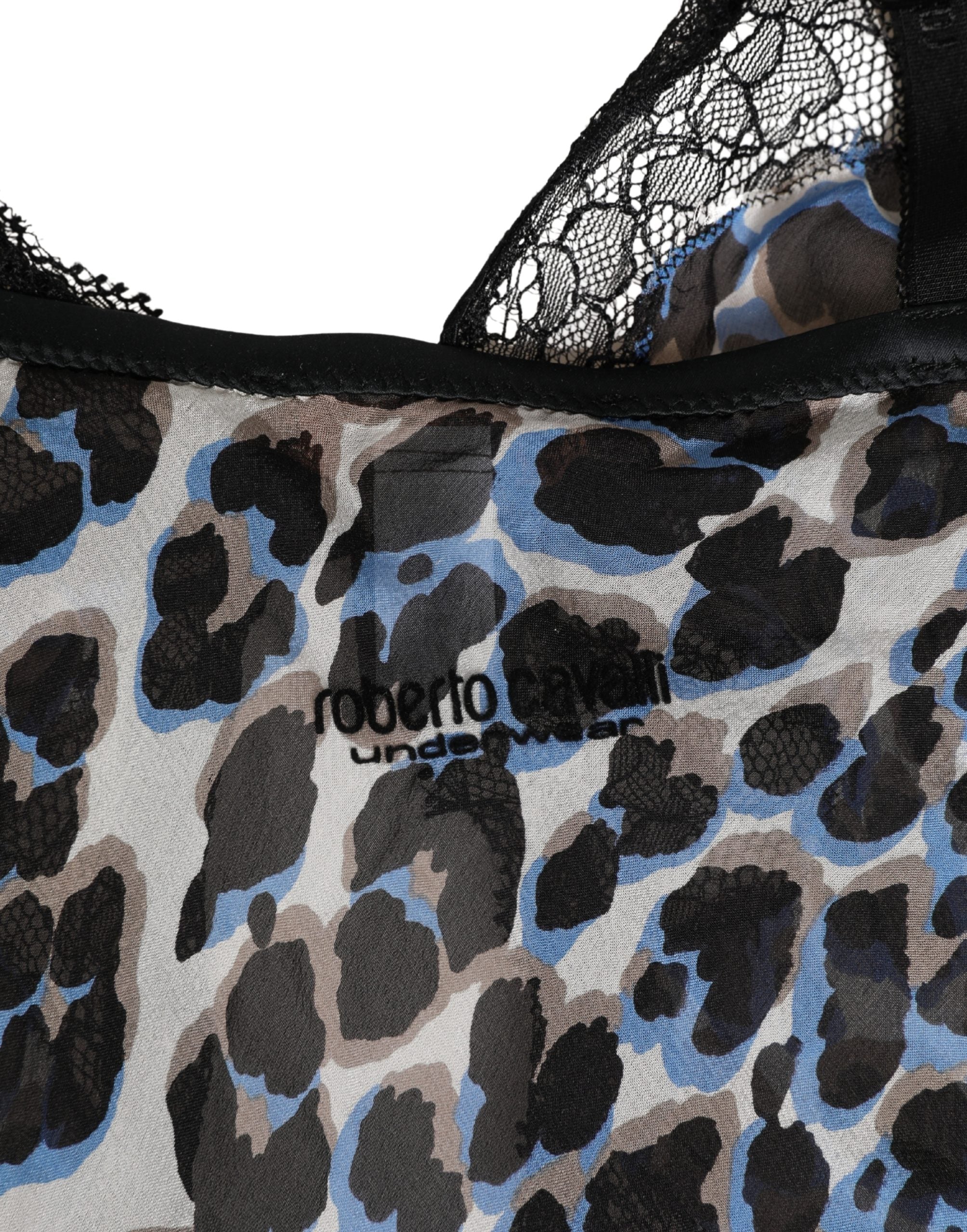 Roberto Cavalli Flerfarget Leopard Babydoll Undertøy