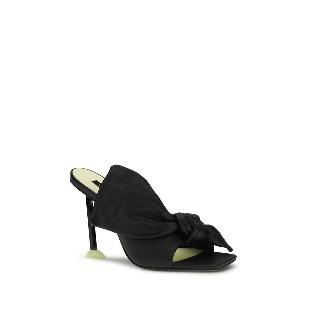 Givenchy svarte lammeskinn mules
