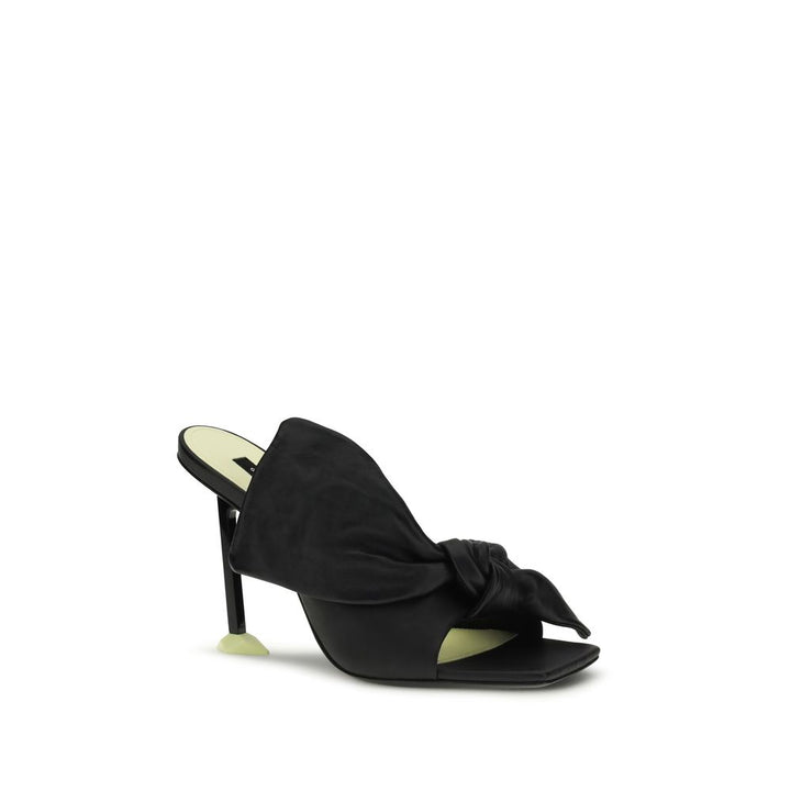 Givenchy svarte lammeskinn mules