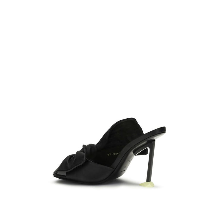 Givenchy svarte lammeskinn mules