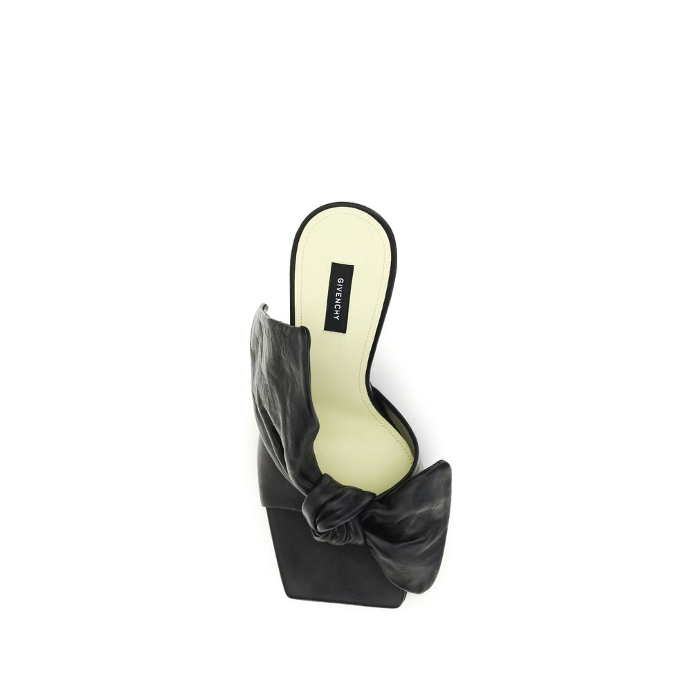 Givenchy svarte lammeskinn mules