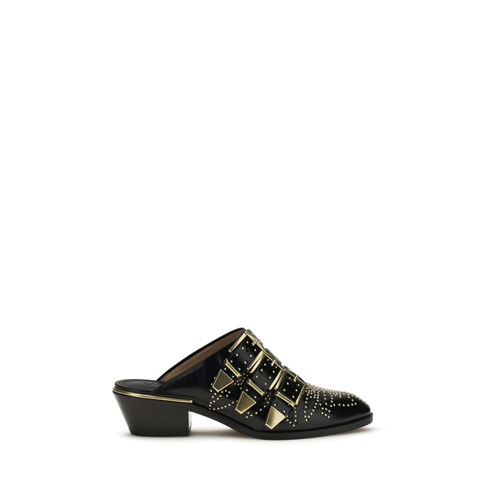 Chloé sorte mules i kalveskinn (Bos Taurus)