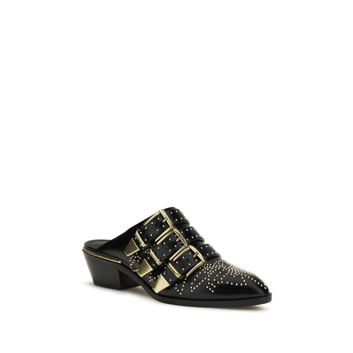 Chloé sorte mules i kalveskinn (Bos Taurus)