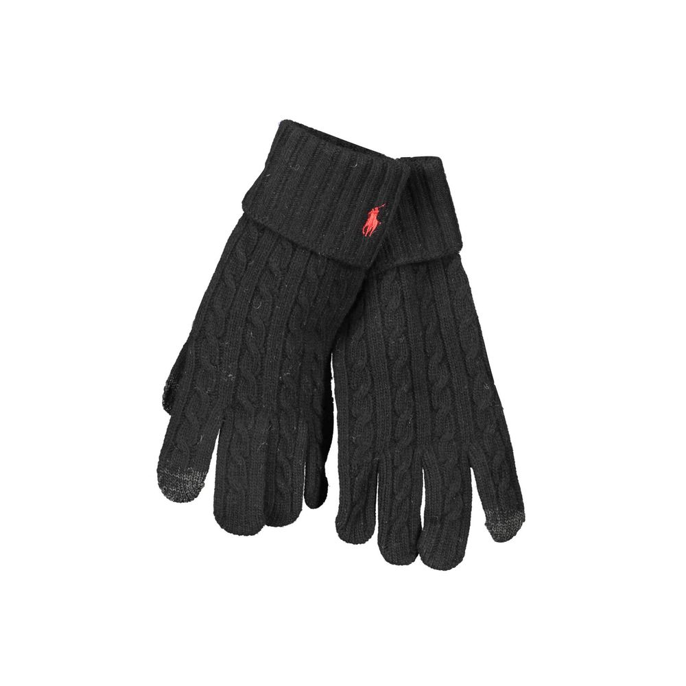 Guante de lana negro para hombre Ralph Lauren