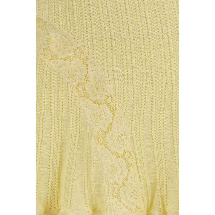 Bicolor Viscose Mini Skirt