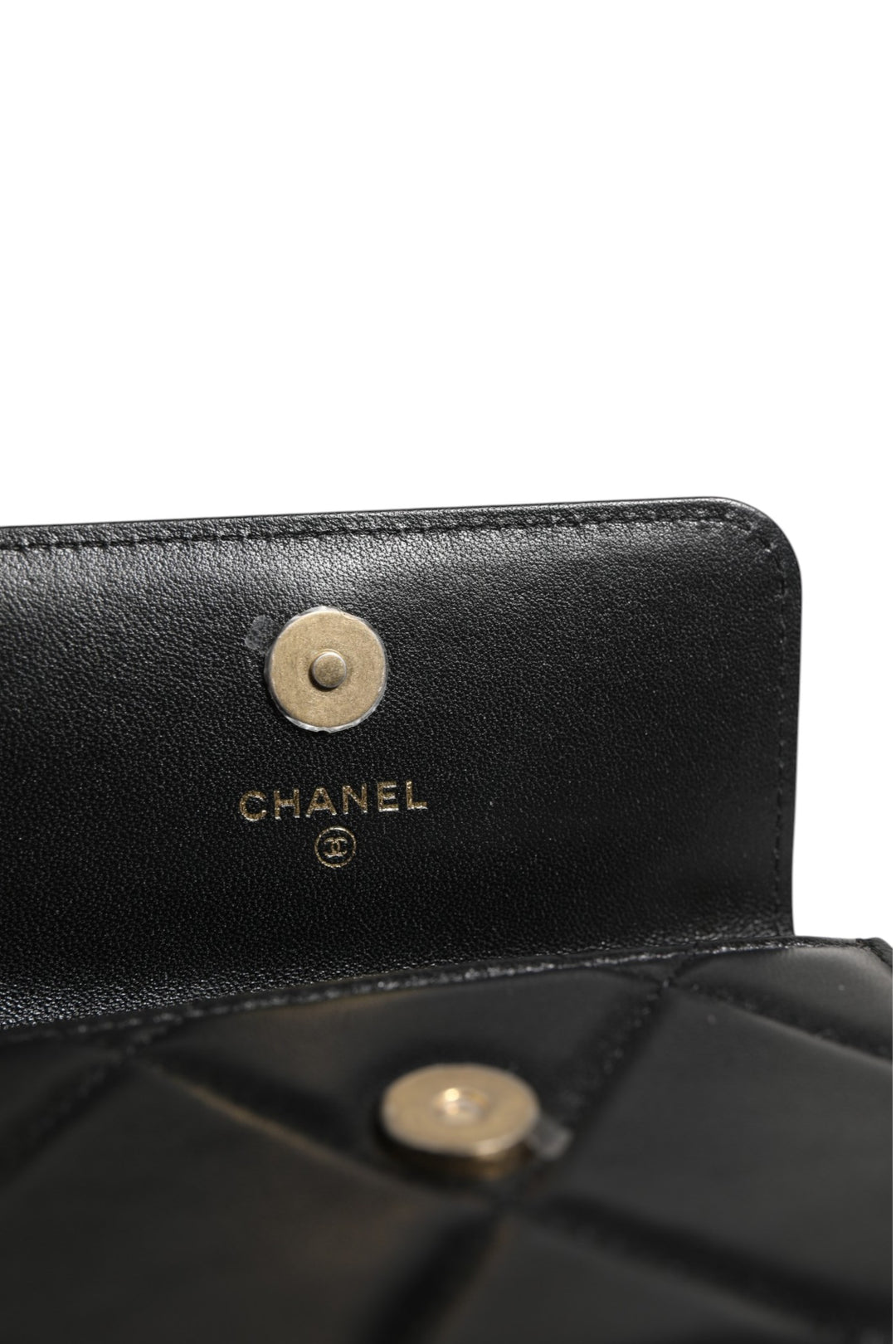 Chanel 19 Flap Coin Purse Quilted Leather Black Skulderveske