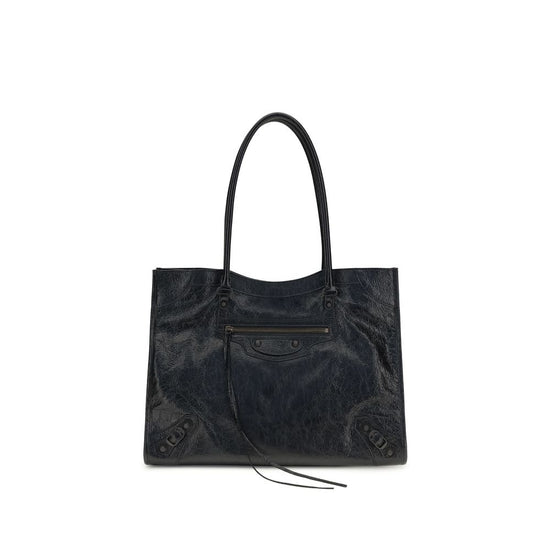 Balenciaga Black Lamb Ovis Aries Aries Shoulder Bag