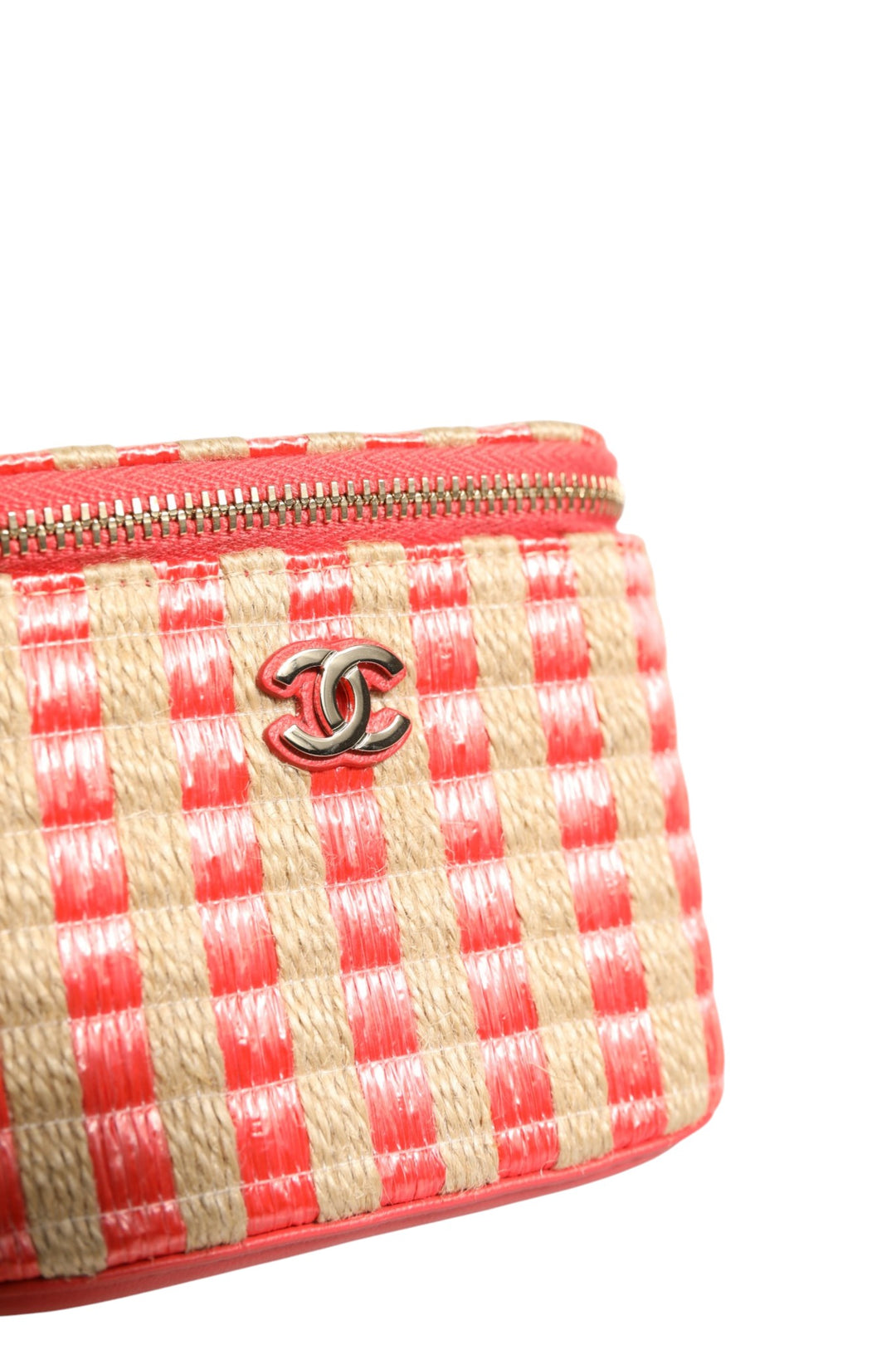 Chanel Raffia Jute stripet miniveske