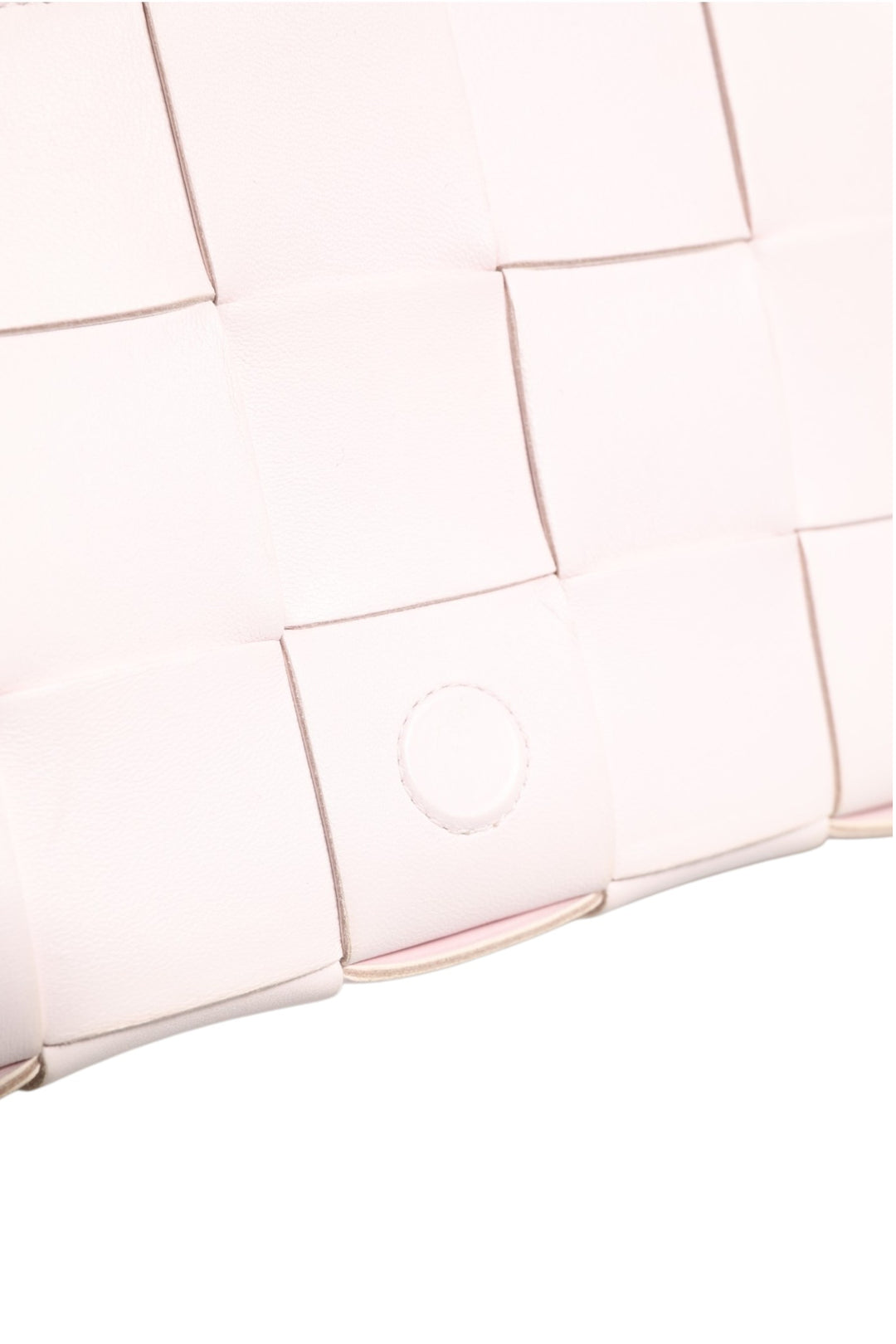 Bottega Veneta Pink Intrecciato Cassette Skulderveske