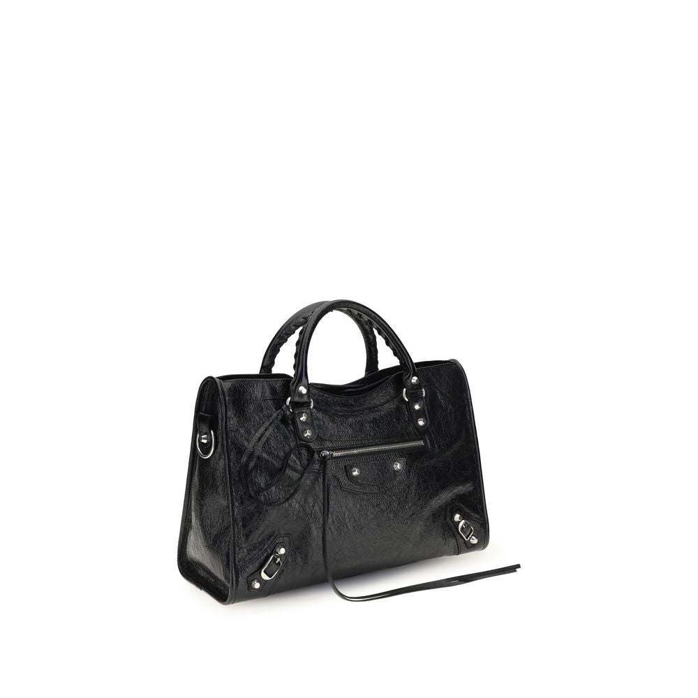 Balenciaga sort skulderremveske i lammeskinn fra Ovis Aries