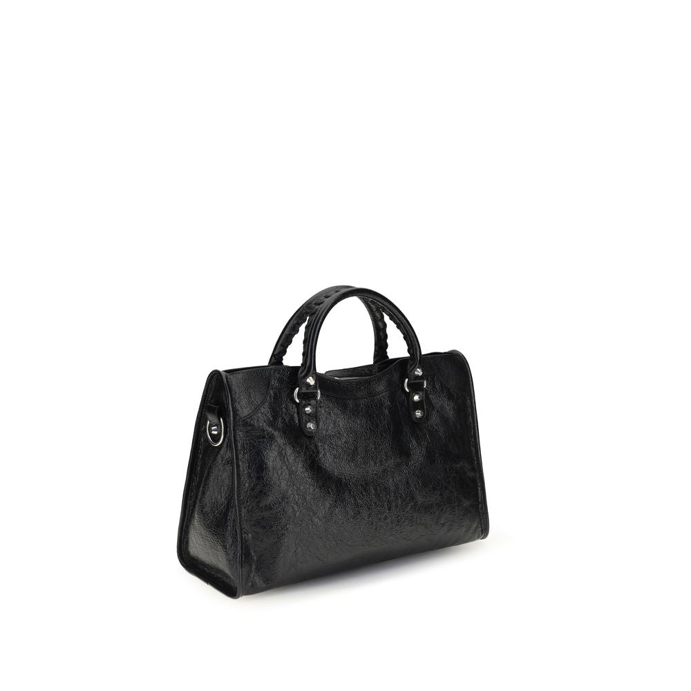 Balenciaga sort skulderremveske i lammeskinn fra Ovis Aries