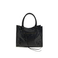 Balenciaga Black Lamb Ovis Aries Aries Shoulder Bag
