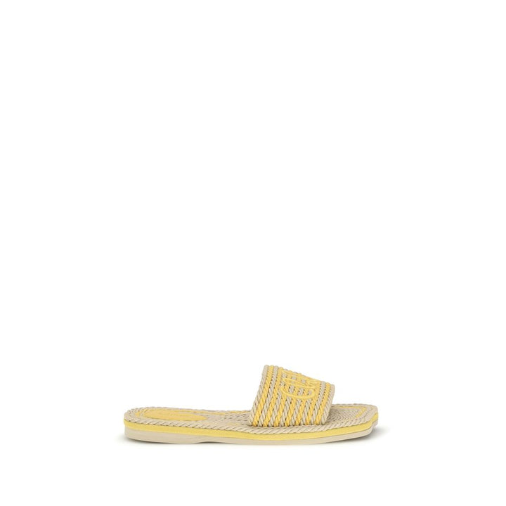 Chloé Beige Lamb Ovis Aries Aries Flate Sandaler